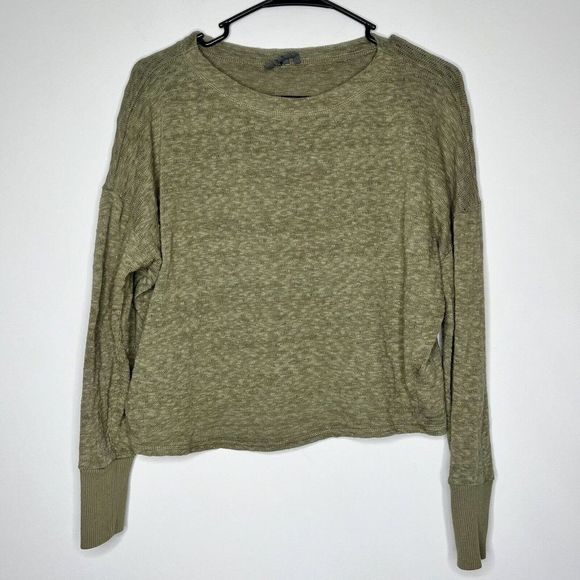 Anthropologie Temecula Sweater Pullover Long Sleeve Knit Shirt Size Small Green - Picture 1 of 10